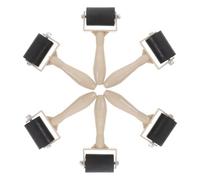 Toyvian Rouleau en Caoutchouc pour Impression Artisanale, 6 Pièces, Facile à Saisir, Bien Poli, pour Surfaces Gravées et Travaux de Gravure