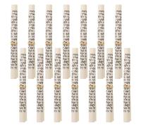 Toyvian Rouleaux de Parchemin de Bénédiction Juive Casher pour Porte, 15 Pièces Anneaux Dorés, Parchemin Mezouza Enroulé pour Décoration Intérieure de Maison et Symbolisme