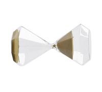 Toyvian Sablier Diamant Timer de Bureau Décoratif Verre avec Sable Doré Minuteur Silencieux et Élégant pour Maison et Bureau