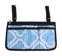 Toyvian Sacoche de rangement pour déambulateur senior - pochette latérale pour fauteuil roulant avec multiples poches - Panier léger pour bouteille, téléphone, annuaire et lunettes de soleil