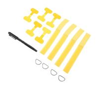 Toyvian Sangles Réglables en Nylon et Polyester pour Bottines de Chien, Fixation Sécurisée et Confort Ajustable pour Aventures en Extérieur, Couleur Jaune