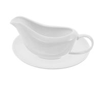 Toyvian Saucière Céramique avec Plateau Verseuse à Sauce Anti-goutte pour Table Set Élégant pour Maison et Restaurant