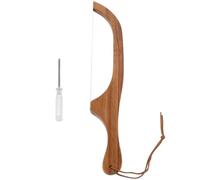 Toyvian Scie Bois et Acier Inoxydable, Coupe Nette et Uniforme | Manche Long Ergonomique Antidérapant, Outil Portable Croissants, la Cuisine ou Pique-niques
