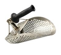 Toyvian Scoop de Sable Acier Inoxydable avec Poignée Ergonomique pour Détection de Métaux Outil de Chasse Au Trésor et Excavation Plage