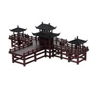 Toyvian Sculpture Décorative Chinoise Miniature Modèle De Pavillon Architectural pour Aquarium Et Décoration Intérieure Figurine De Jardin Réaliste