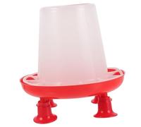Toyvian Seau Alimentation pour Poussins Robuste et Mangeoire Multi Compartiments pour Poules et Volaille Convient Aux Canetons et Pigeons Protection Solaire et Durable Capacité