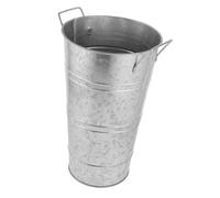 Toyvian Seau en Étain Rétro Antique Décoratif Ancien pour Les Fleurs Vase De Plein Air Seau Français Ferme Décor Rustique Petit Pot De Fleur Rétro Le Fer Silver