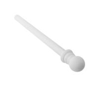 Toyvian Section de Mât de Drapeau en Acier Inoxydable Blanc, 1 Pouce | Filetage à Emboîtement, Surmonte-drapeau et Tube D’extension, pour Mât de 2,5cm