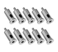 Toyvian Serrage-câble Acier au Carbone Argenté 10pcs, Ajustable pour Éclairage Suspendu et Fixation de Signalisation Verticale