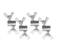 Toyvian Serrage-câble Attaches Robustes et Résistantes la Corrosion en Acier Inoxydable Métallique 4pcs pour Câble de 6mm en Usage Industriel