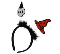 Toyvian Serrage-tête Coiffe D'halloween en Alliage de Zinc et Tissu, Forme Crâne Finition Soignée, Confortable à Porter et Ne Tombe Pas Facilement pour Fêtes Costumées