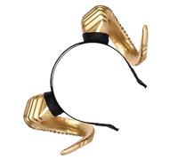 Toyvian Serrage-Tête Cornes de Diable en PU Or, Bandeau Confortable pour Halloween et Cosplay, Accessoire Cheveux Style Fancy Dress, pour Scène et Fête
