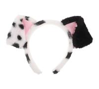 Toyvian Serrage-Tête Oreilles de Dalmatien en Peluche Moelleuse, Bandeau Adulte pour Déguisement Chien, Accessoire Fête et Cosplay pour Occasions Spéciales