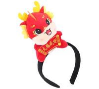 Toyvian Serre-tête Dragon Peluche Zodiac Chinois Garçon Fille Léger Résistant pour Festival Du Printemps et Spectacle