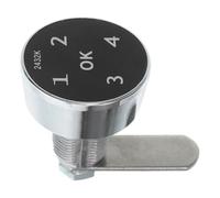 Toyvian Serrure Électronique pour Armoire Écran Tactile Argenté en Alliage, Serrure à Code Sécurisée pour Boîte et Porte de Placard, pour Environnement Sûr