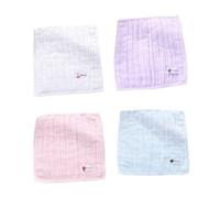 Toyvian Serviette En Pour Garçon Et 25x25cm 4pcs Couleur Aléatoire Ultra-douce Et Absorbante Moufles De Toilette Réutilisable Visage Mains