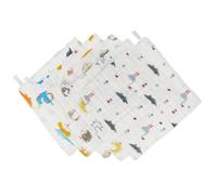 Toyvian Serviette pour Bébé en Coton Ultra Douce, Hypoallergénique Rétrécissement, Lot de 5 Pièces, Serviette Carrée pour Toilette et Soins Délicats Plusieurs styles