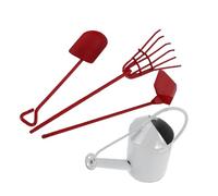 Toyvian Set D Outils de Jardin Miniature Métal pour Maison de Poupée Houe Pelle Râteau et Arrosoir Mini pour Succulentes Kit Portable et Multifonction pour Jardinage Précis