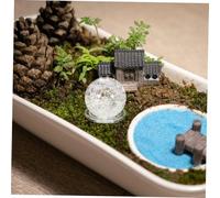 Toyvian Set de Boule de Cristal Décorative avec Support pour Fontaine Intérieur Ornement de Table Verre Rotatif pour Décoration Feng Shui et Ambiance Zen