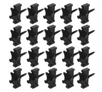 Toyvian Set de Clips de Fixation Cachés avec Vis Inox et Forets pour Terrasse Composite en Acier Inoxydable et ABS Système Pratique pour Usage Extérieur en Zones Climatiques