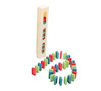 Toyvian Set de Dominos Éducatifs Colorés pour Garçon Fille Blocs Ludiques Surface Lisse sans Bavures Stimule Créativité et Adapté Aux Garçons et Filles Dès Ans Couleur Couleur Aléatoire