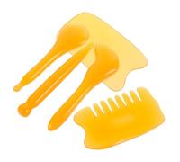 Toyvian Set de Massage Gua Sha Résine avec Stylo Acupression Grattage Musculaire Peigne et Racloir Visage Outil Multifonction pour Soins Du Visage Corps et Méridiens Adapté à Tous Types