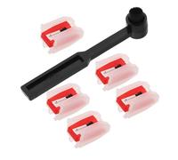 Toyvian Set de Remplacement de Aiguilles Diamant pour Platine Vinyle avec Brosse de Nettoyage Compatible avec Platines Multiples Audio et Durable Non Magnétique