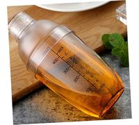 Toyvian Set de Shakers à Cocktails avec Graduation Noire Mixeur Boissons pour Bar et Thé Au Lait Gobelets avec Couvercle Outil Pratique pour Préparation de Cocktails et Milk Tea