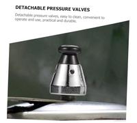 Toyvian Set de Soupapes de Sécurité pour Autocuiseur Accessoires pour Cocotte Soupape de Limitation de Pression Aluminium avec Protection Anti-bouchage Pratiques pour Cuisine Sécurisée
