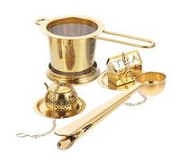 Toyvian Set Infuseur à Thé Acier Inoxydable Cuillère Double Usage avec Filtre Fin pour Thé Vrac pour Infusion sans Résidus
