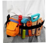 Toyvian Set Outils Bois pour Garçon Fille avec Sac Banane Éducatif de Réparation pour Développer la Motricité Créativité Cadeau pour Garçons et Filles