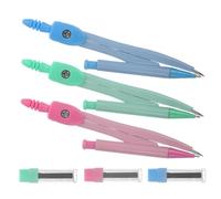 Toyvian Sets de Compas Circulaires en Métal pour Dessin Précis et Solide Lot de 3 Outils de Géométrie pour Étudiants et Artistes en Design et Dessin