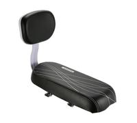 Toyvian Siège Arrière de Vélo en Cuir Dossier Confortable et Coussin Doux, Accessoire pour Vélos Pliants Route, pour Transporter Un Passager