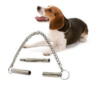 Toyvian Sifflet pour Chien Ultrasonique Sonore Plaqué Cuivre Massif Léger Portable pour Entraînement Chien Dressage Animaux Domestiques