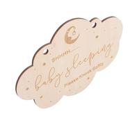 Toyvian Signe De Bébé Qui Dort en Bois De 18 Cm Panneau De Porte Indiquant Que Bébé Dort Plaque Signalétique pour Chambre D'garçon Et Filles Et Pépinière Décoration Suspendue pour Dortoir