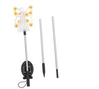 Toyvian Solaire Ange Lumière Lumières De Jardin Lumière Solaire Décoration Ange Mémorial Anges Solaires pour Cimetière Jardin Commémoratif Pieu Miser - Yellow Plastique
