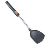 Toyvian Spatule Cuisine Multifonction en Silicone Résistant Haute Température, Spatule Wok Portable Antiadhésive, Ustensile Cuisson 1 Pièce Couleur Gris Foncé, Usage Quotidien Cuisine