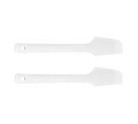 Toyvian Spatules à Racler en Silicone Alimentaire Souple Lot de 2 Pièces pour Pâte de Haricots Sucrée Crème au Beurre Mélange et Pâtisserie Ustensiles Cuisine Polyvalents Léger et