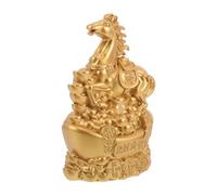 Toyvian Statue Positive Traditionnelle Décoration de Prospérité et Or Énergie Miniature de Cheval en Alliage Symbole 2026 pour Feng Shui Cabinet Bureau