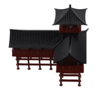 Toyvian Statue Rétro de Pavillon Chinois en Plastique pour Décoration D'aquarium, Design Unique, Facile à Entretenir, pour Mini Paysages et Décor Maison