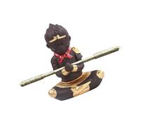 Toyvian Statue Wukong Bouddhique en Céramique avec Bâton Doré Sculpture pour Aquarium Décoration Paysage sous-Marin et Jardin Figurine Multifonction pour Bureau et Théière