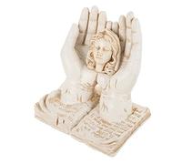 Toyvian Statuette Ange Mains Prière Ornement Résine Figurine Décoration Intérieure Salon De Fille Cadeau Pendaison De Crémaillère