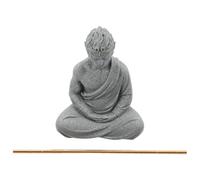 Toyvian Statuette du Roi Singe Wukong Statue Mythologique pour Aquarium Et Jardin Zen Décoration Grès Résistant pour Bassin Et Collection