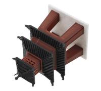 Toyvian Statuette Pagode Asiatique Miniature Marron en Plastique pour | Décor Traditionnel Rétro, Architecture Chinoise Ancienne, Usage Bureau et Espace de Travail, Pose Adaptable