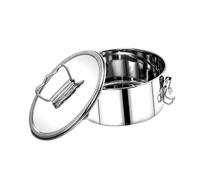 Toyvian Steamer Acier Inoxydable Rond Multifonction Résistant Chaleur et Compact Accessoire Cuisine pour Cuiseur Vapeur Électrique pour Poisson et Légumes