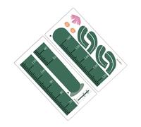 Toyvian Sticker Mural Hauteur Garçon Fille Autocollant Cactus Vert Amovible Décoration Chambre Garçon Mural Frise Murale Mesure Croissance