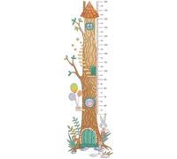 Toyvian Sticker Mural Toise 3d Autocollant de Croissance pour Garçon et Filles, Outil de Mesure Hauteur Précis, Autocollant Décoratif pour Chambre D’garçon et Filles, Motif Cabane