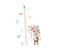 Toyvian Stickers Muraux Cerf Pour Mesurer La Hauteur Autocollants Vinyle Amovibles Décoration Chambre Garçon Fille