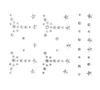 Toyvian Strass Autocollants Visage Bijoux de Visage Pierres Précieuses Auto-Adhésifs Perles et Cristaux 1 Feuille Décorative pour Maquillage Festival Fête et Corps Stickers Éclat