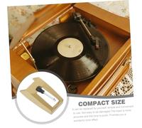 Toyvian Stylish Vintage Turntable Needle Gem Pickup Head For Vinyl Records Aluminum Pole Precise Tracking For Various Record Players Set With Cleaning Brush